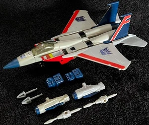 G1 1984 STARSCREAM • RUB SIGN • VINTAGE G1 TRANSFORMERS - Picture 1 of 9