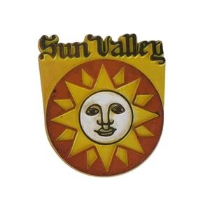 Sun Valley Idaho Ski Resort Rubber Magnet, Vintage, - Picture 1 of 2