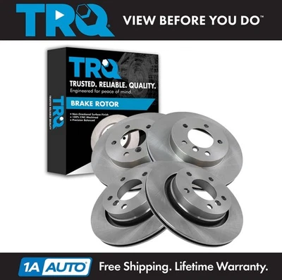 Kit de rotor de freno de disco delantero y trasero TRQ para BMW 323Ci 323i 325Ci 325i 328Ci 328i Foto 1 de 4