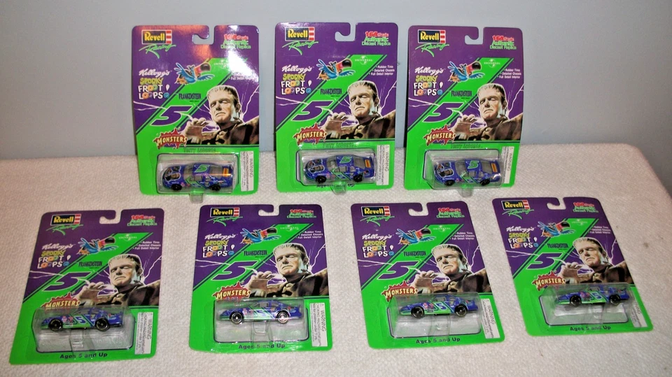 Lot Of 7 Revell Terry Labonte 1:64 Frankenstein Froot Loops Die Cast Cars - NOS - Image 1 of 1