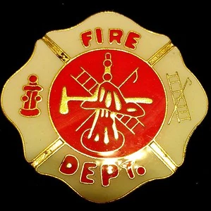 FireFighter Emergency EMT Responder Fire Dept Cross Lapel Tie Hat Pin NEW #Y4B - Picture 1 of 1
