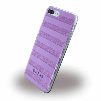 Guess 3D Back Cover Case per Apple IPHONE 7 Plus 5,5 " Pollici Cellulare Viola - Immagine 1 di 4