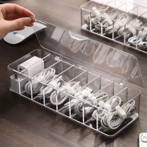 Cable Storage Box Power Strip Wire Case Organizer Network Line Storage Bin - Picture 1 of 7