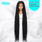 40 inches Long Straight Synthetic Full Lace Braided Wig With Baby Hair For Women