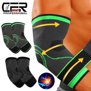 Tennis Golf Elbow Support Brace Compression arm Arthritis Tendonitis Pain Relief - Picture 1 of 15