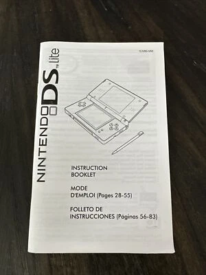 Folleto de instrucciones del sistema Nintendo DS Lite  Foto 1 de 4