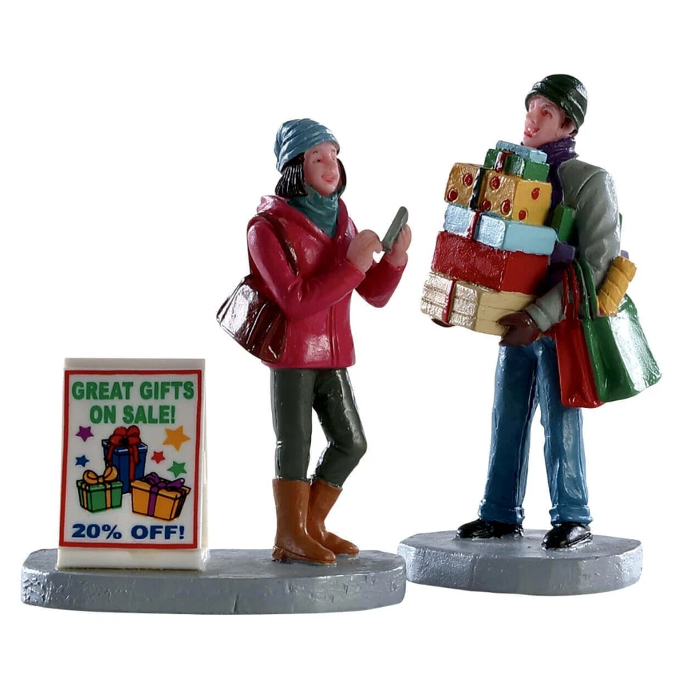 Lemax Shopping Teamwork #82584 Figurines