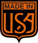 2 X Made In Usa Bike Stickers Signs Black/Orange