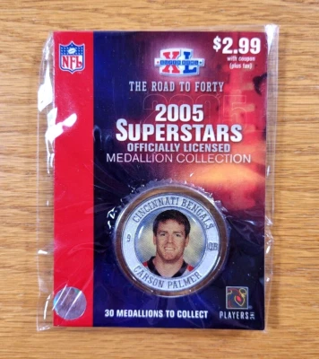 Коллекция медальонов Carson Palmer Coin Cincinnati Bengals NFL 2005 Superstars - Изображение 1 из 3