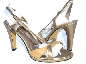 Style & Co. Women's Sultry Strappy Platform Sandal Taupe Dark Silver Size 8 M