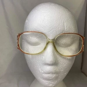 #5279 VTG EYE Q Rose Gold Big Square Womens Eyewear Frames ONLY 54-18-130 - Picture 1 of 5