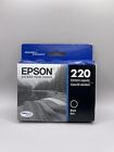 Genuine Epson 220 T220120 Durabrite Ultra Black Ink Cartridge Exp 08/2026