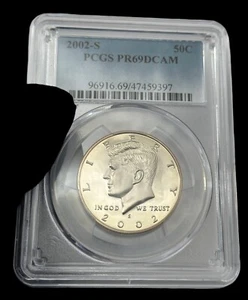 American coin Kennedy Half Dollar 50C 2002-S Graded PCGS PR69DCAM - Picture 1 of 2