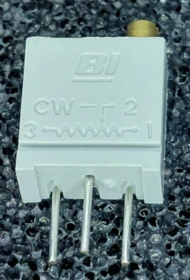 10 x 1 mOhm Trimmer Potentiometer  Präzisionspotentiometer, linear 0.5 W stehend - Bild 1 von 3