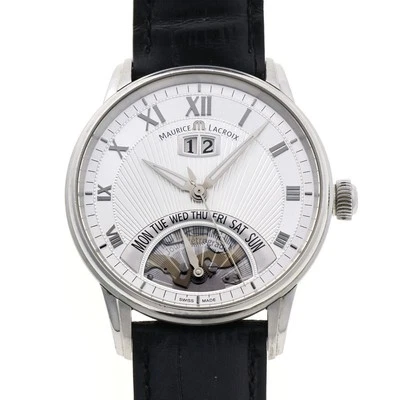 Maurice Lacroix Masterpiece Joule Retro Grado Mp6358 AT SS Silver 40mm Grade AB+ - Image 1 of 4