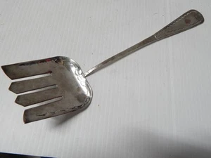 vINTAGE NAVAJO INDIANER PÖPPEL STERLINGSILBER HANDGESTEMPELT SERVIERGABEL HARVEY-ÄRA - Bild 1 von 5