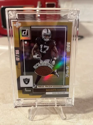 2025 Donruss Даванте Адамс 97/128 игра б/у мяч Джерси Fusion Raiders - Изображение 1 из 3