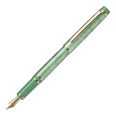 Pluma Estilográfica Pilot F MAGM Mármol Verde Oro 14K Plumín FGRC2MRMAGM Nueva Foto 1 de 2