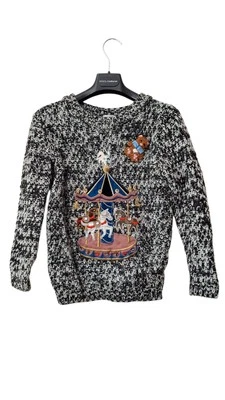 Girls Dolce & Gabbana Size 8 Wool Christmas Carousel Sweater - Image 1 of 4
