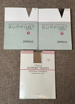 2x Vintage 90s Jonelle Nylon Support Tights Medium Control 1x Gentle Control - L - Image 1 of 4