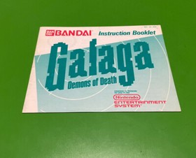Galaga Nintendo NES Manual Instruction Booklet
