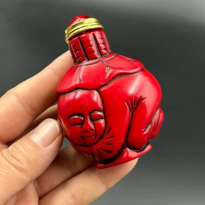 Rare hand-carved snuff bottle in ancient China - Image 1 of 4