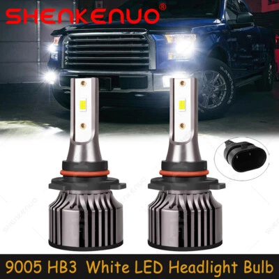 For Lincoln Mark VIII 1996-1998 White 9005 LED Headlights Bulb High Beam 50W V25 - Image 1 of 4