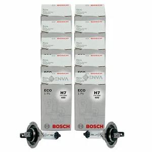 Geniune 10x Bosch Eco H7 12V 55W PX26d 499 Headlight Bulbs - Picture 1 of 8