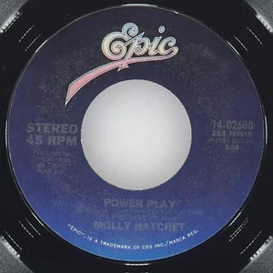 MOLLY HATCHET Power Play EPIC 14-02680 EX 45 7" 1982 Southern Rock - Picture 1 of 4