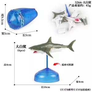 10cm 8parts of Shark Fish Plastic Toy Sea Animal Figure Doll Kids Gift - Picture 1 of 1