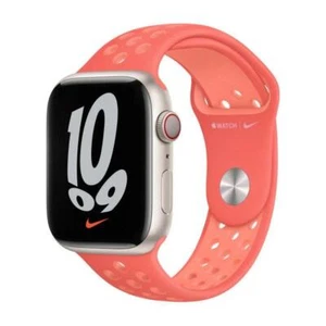 Véritable Apple Nike 40mm/41mm Sport Montre Bande Magique Ember / Pourpre Extase - Photo 1 sur 7