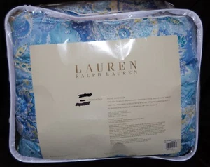 Ralph Lauren Blue Jamaica TWIN Comforter Blue Yellow Paisley NEW RARE # - Picture 1 of 2