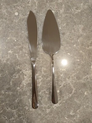 Conjunto para servir bolo, aço inoxidável lindo! - Imagem 1 de 4