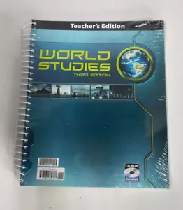 World Studies Third Edition - Teachers Edition w/ CD Rom - New Spiral Bound Book - Picture 1 of 4