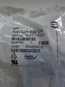Harting Base - 09200320301 Panel Mount Connector  32A  Brand New - Picture 1 of 4