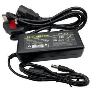 12V 3A Power Supply AC to DC Adapter For CCTV LED Strip Lights 5.5mmx2.1mm 2.5mm - Picture 1 of 8