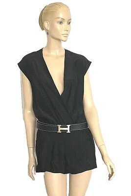 HAUTE HIPPIE BLACK  SILK JUMPSUIT SIZE M - Image 1 of 4