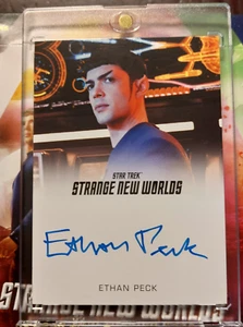 2025 Star Trek Strange New Worlds Season 2 Ethan Peck as Spock FB autograph card - Picture 1 of 7