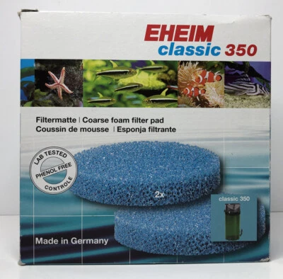 Almohadilla de espuma azul gruesa con filtro de bote Eheim Classic 2215 (2) paquete OEM 2616151 Foto 1 de 4
