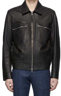 hugo boss leather jacket men - Image 1 of 4
