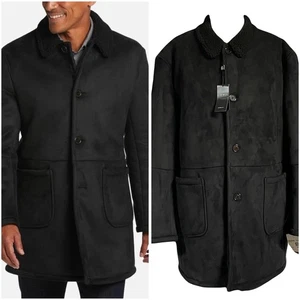Lauren Ralph Lauren Men's 44R Lefferts Classic-Fit Faux-Shearling Overcoat NEW - Picture 1 of 6