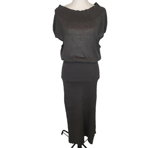 Stella McCartney Dress charcoal gray long Stretch - Picture 1 of 20