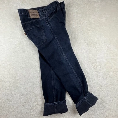 Vintage 80's 90's "Big E" Orange Tab Levi's 606 Mens Jeans 36X34 Made in USA - Image 1 of 4