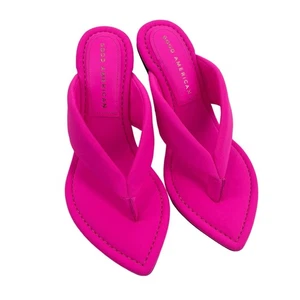 Good American durchsichtige Keilsandalen Größe 8 pink 002 GA077N-X - Bild 1 von 6