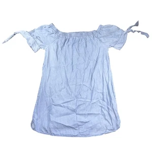 Vestido Haute Monde Para Mujer Medio Hombro Descubierto Cambray Manga Corta Verano Informal - Imagen 1 de 5