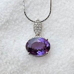 925 Solid Silver Certified 22 Ct Natural Color-Change Alexandrite Pendant SG004 - Picture 1 of 7
