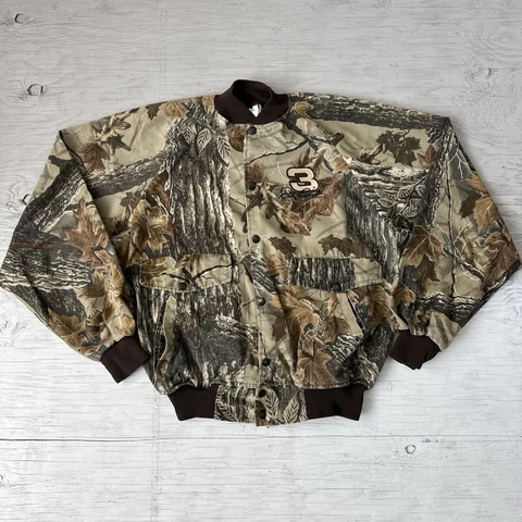 Vintage Dale Earnhardt #3 Chase Authentic Nascar realtree camo jacket size large Cover
