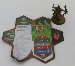 Heroscape Syvarris Ullar Elf Hero Archer 2004 Hasbro game figure #140 - - Picture 1 of 4
