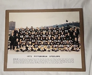 VINTAGE 1973 Pittsburgh Steelers Team Issued Color Poster Shrink Wrapped 14 x 11 - Picture 1 of 2