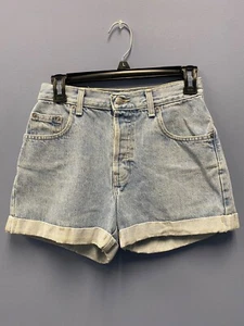 Gap Denim Blue Jean Shorts Loose Fit Womens Size 1 Distressed - Picture 1 of 6